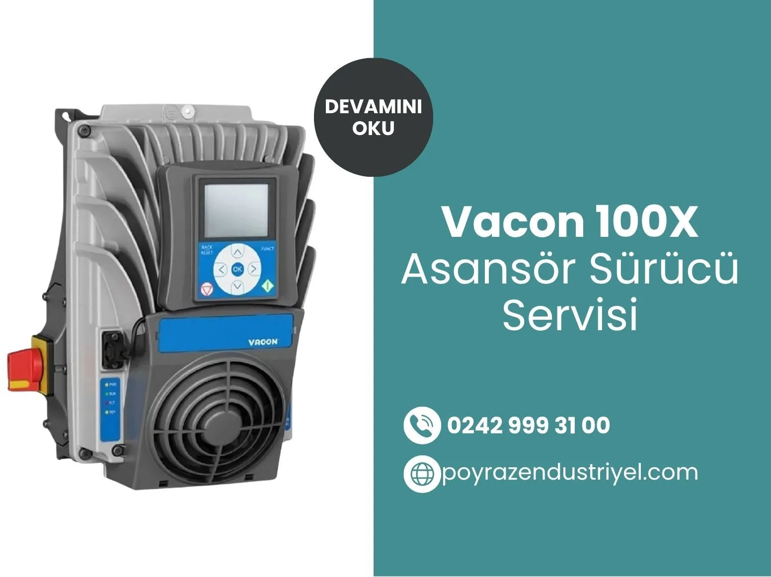 Vacon 100X Asansör Sürücü Servisi